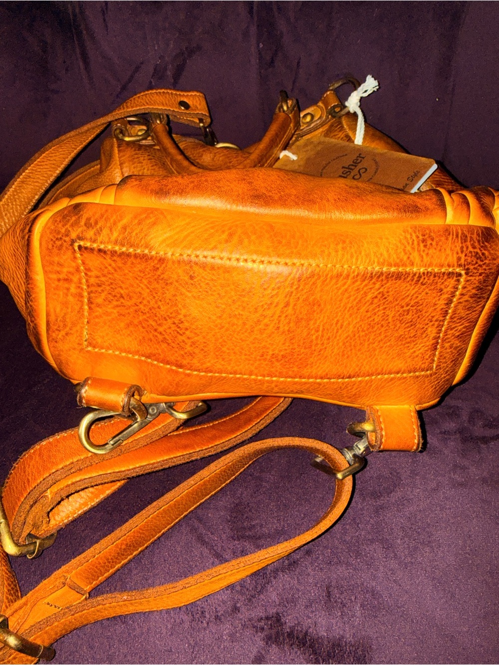 Lusher Mini Quest Backpack in Cognac - Picture 4 of 6